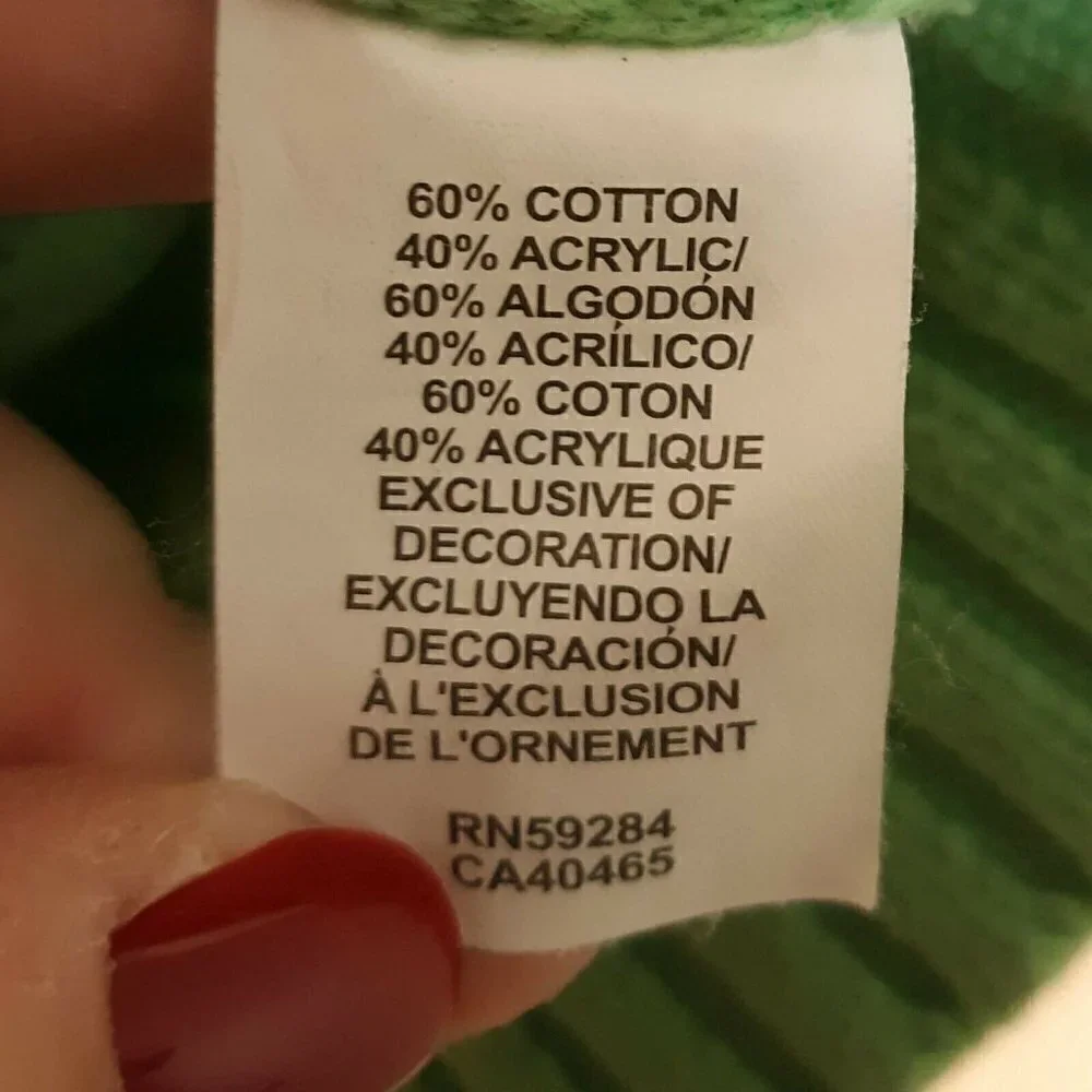The Childrens Place Green V-Neck Cable Sweater